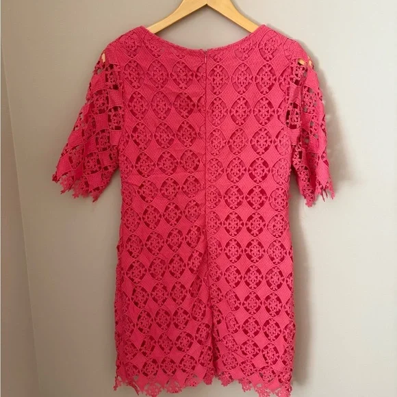 Francesca's Collections Pink Lace Midi Dress size M - Picture 3 of 3